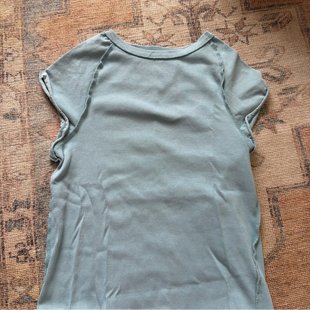 We The Free Women's Short Sleeve Top in Soft Blue